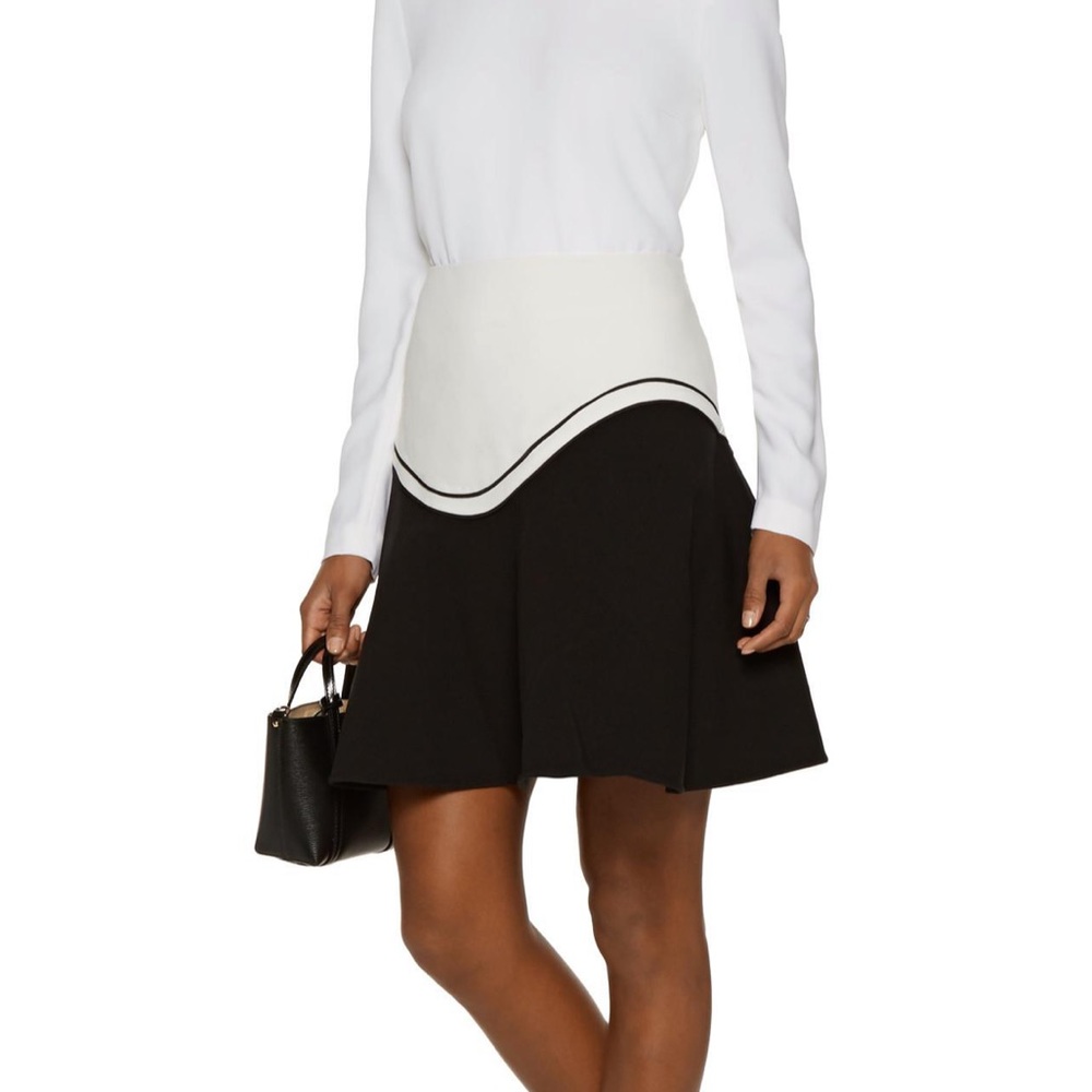 NWT Raoul Two-Tone Crepe Skirt Size 0